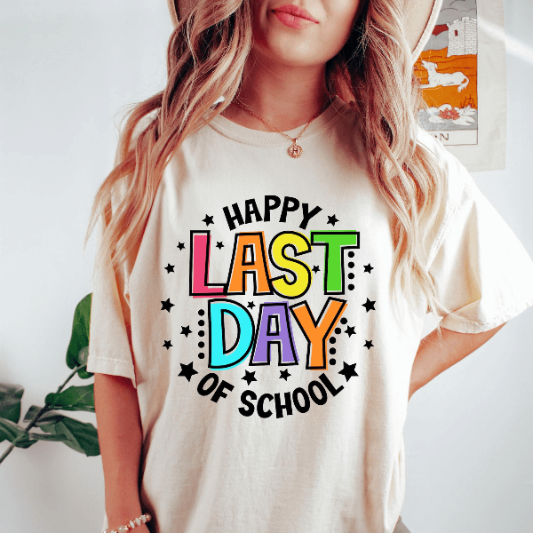 Happy Last Day of School Teacher Shirt End of School Year Summer Break Tee