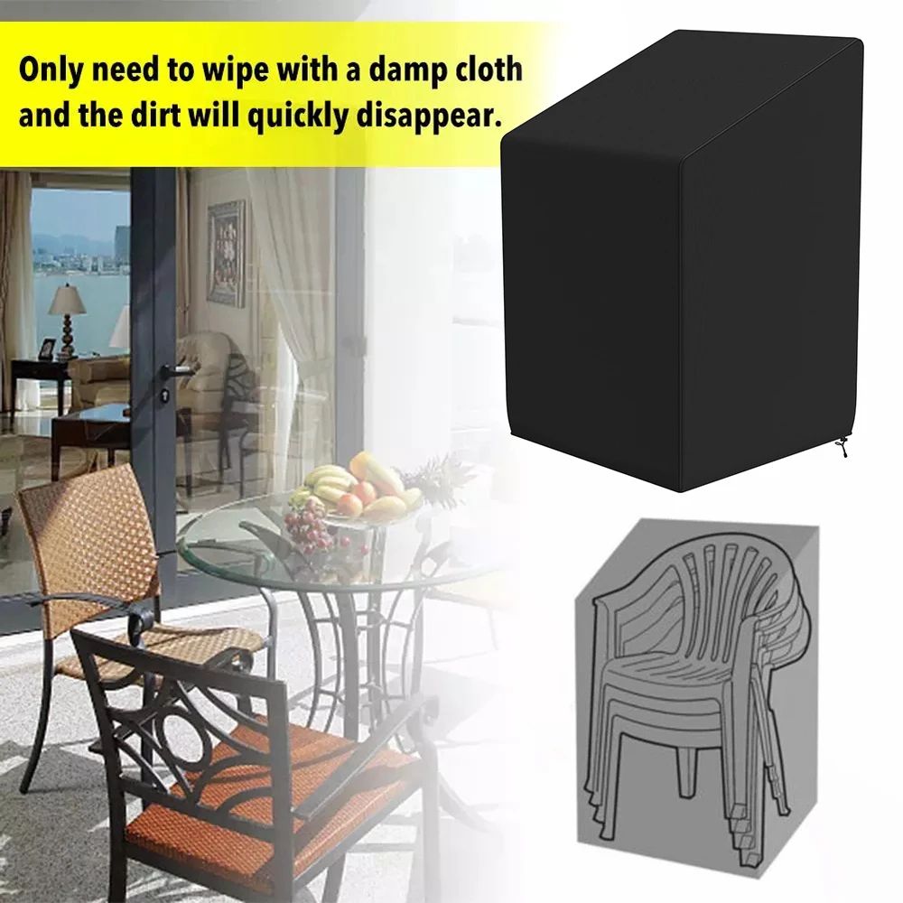 Stacked Patio Chair Cover Waterproof Outdoor Furniture Protector Dust Cover
