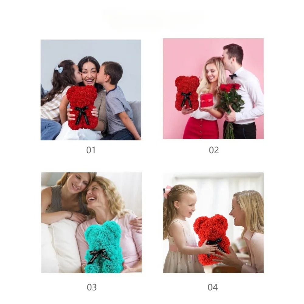 Everlasting Velvet Rose Teddy Bear