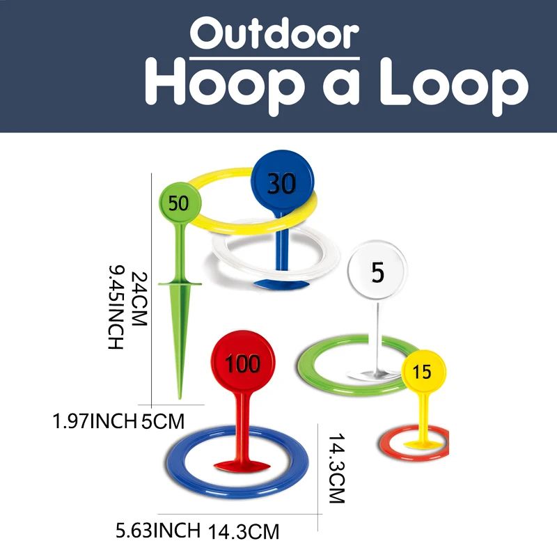 Kids Ring Toss Outdoor Game Set