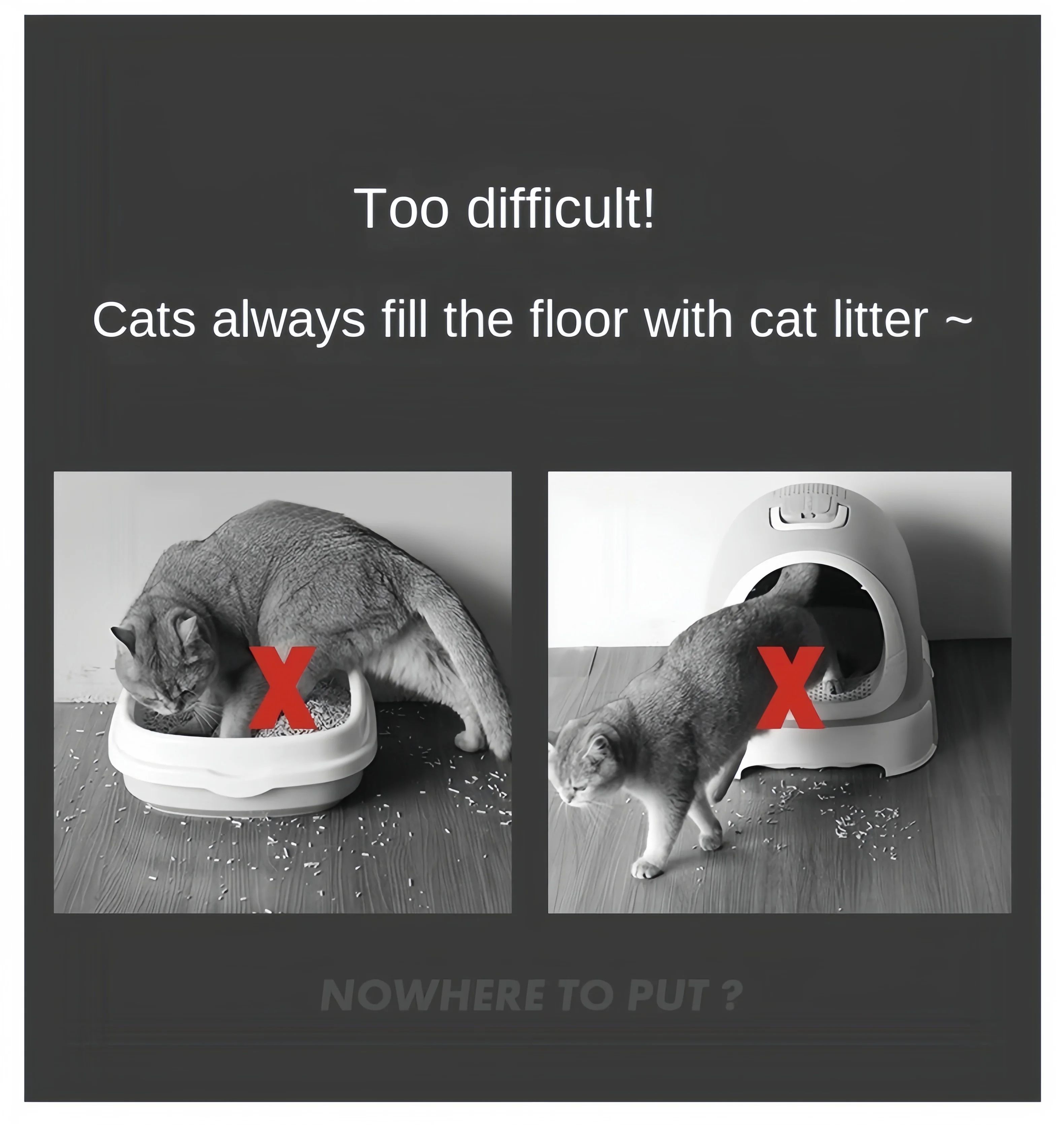 Double Layer Waterproof Cat Litter Mat