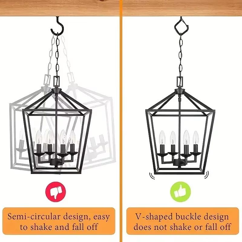 10-Pcs Square Snap Safety Hooks – Heavy-Duty Bonsai Hanging Hooks with Secure Buckles for Anti-Drop Support