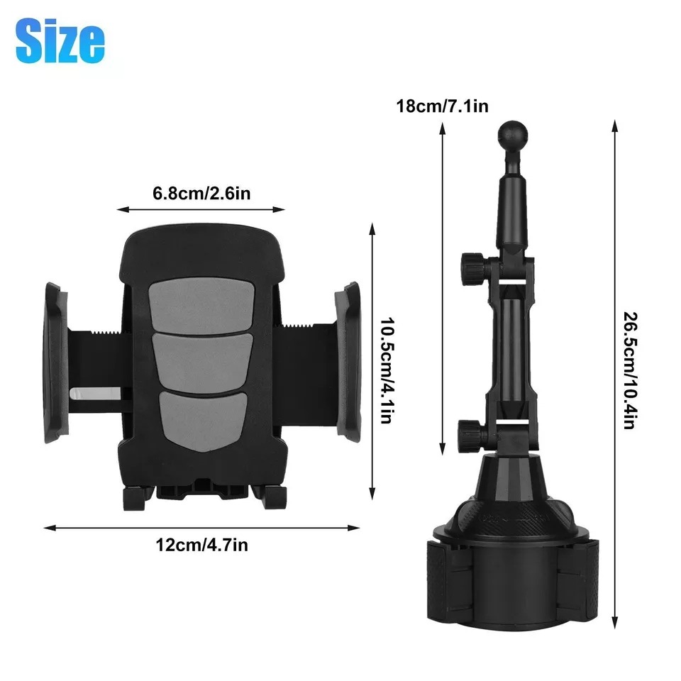 Upgraded Version Adjustable Car Cup Stand Car Holder Mount Cradle For Cell Phone