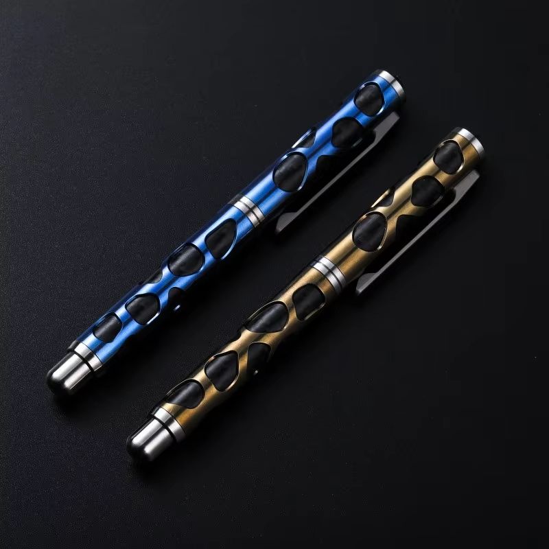 Titanium Alloy Tactical Pen Window Breaker Compact EDC Emergency Writing Tool