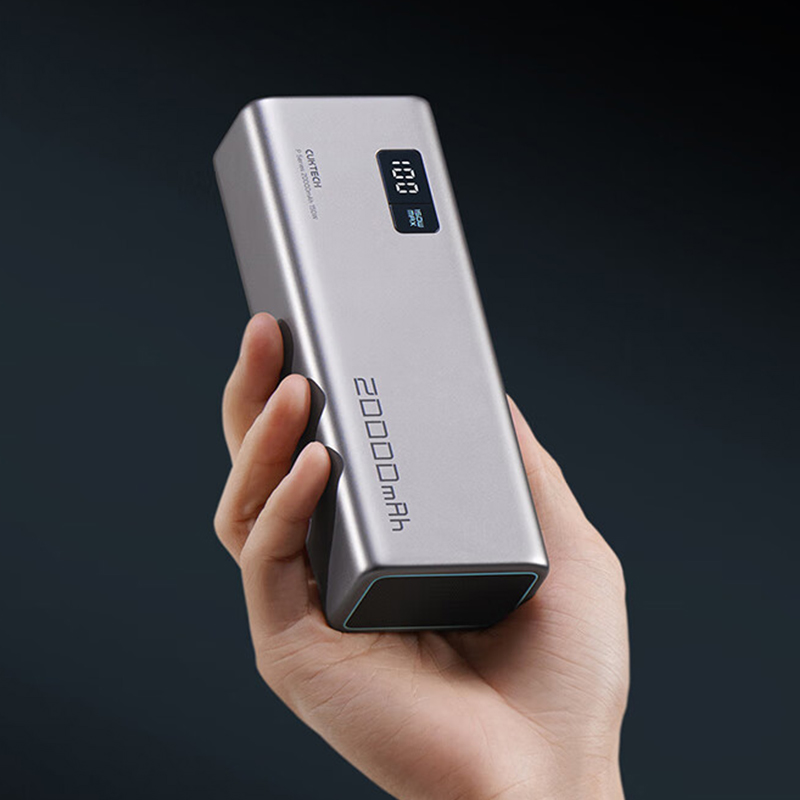 Portable Screen Display Power Bank, Port Output, Power Bank for Smartphones & Laptops