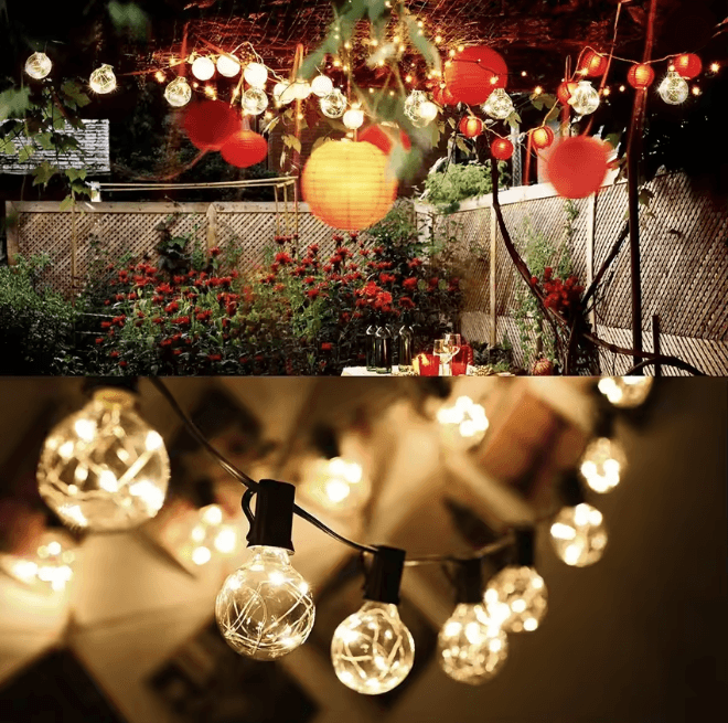 Retro Bulb Fairy Light Garland