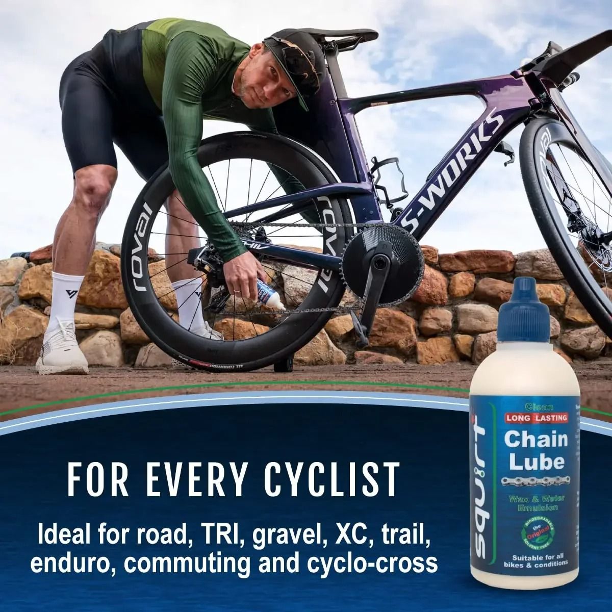 SmoothRide Bicycle Chain Lubricant Oil Bike Chain Wax Maintenance Oil 15ml