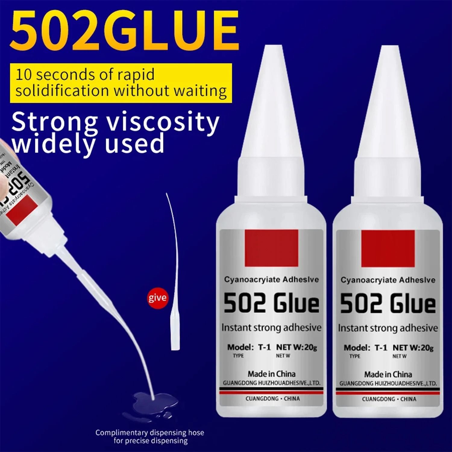 JXVX 502 Industrial-Strength Instant Super Glue