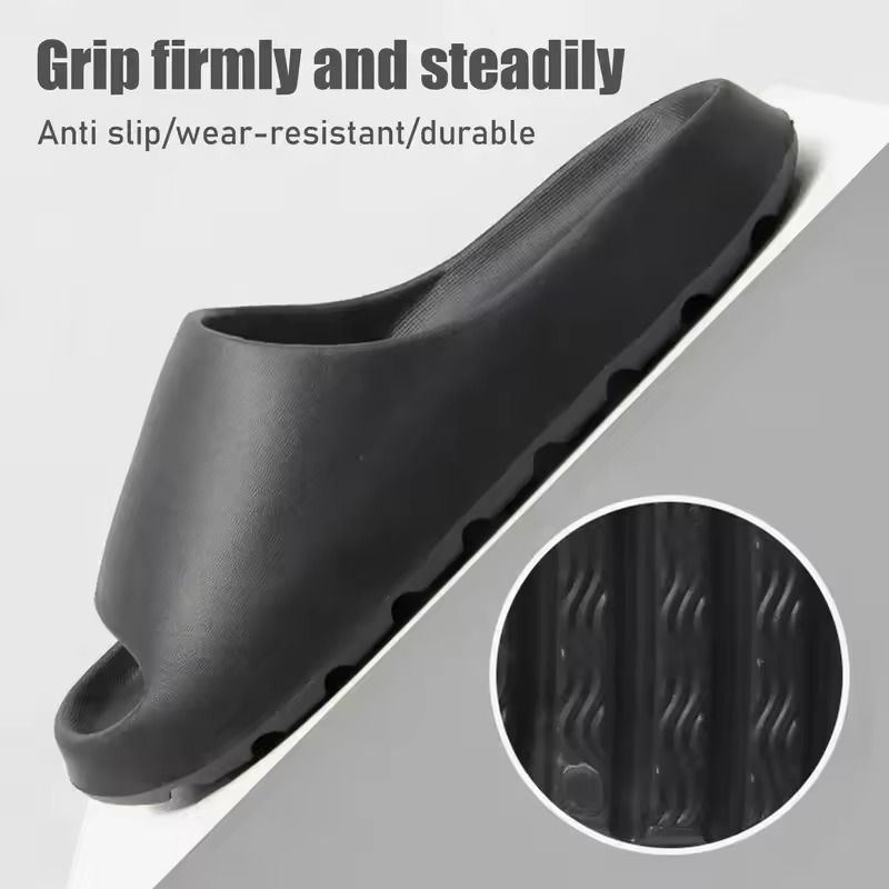 Unisex Cloud Slide Sandals with Thick Soles and Soft EVA Cushioning