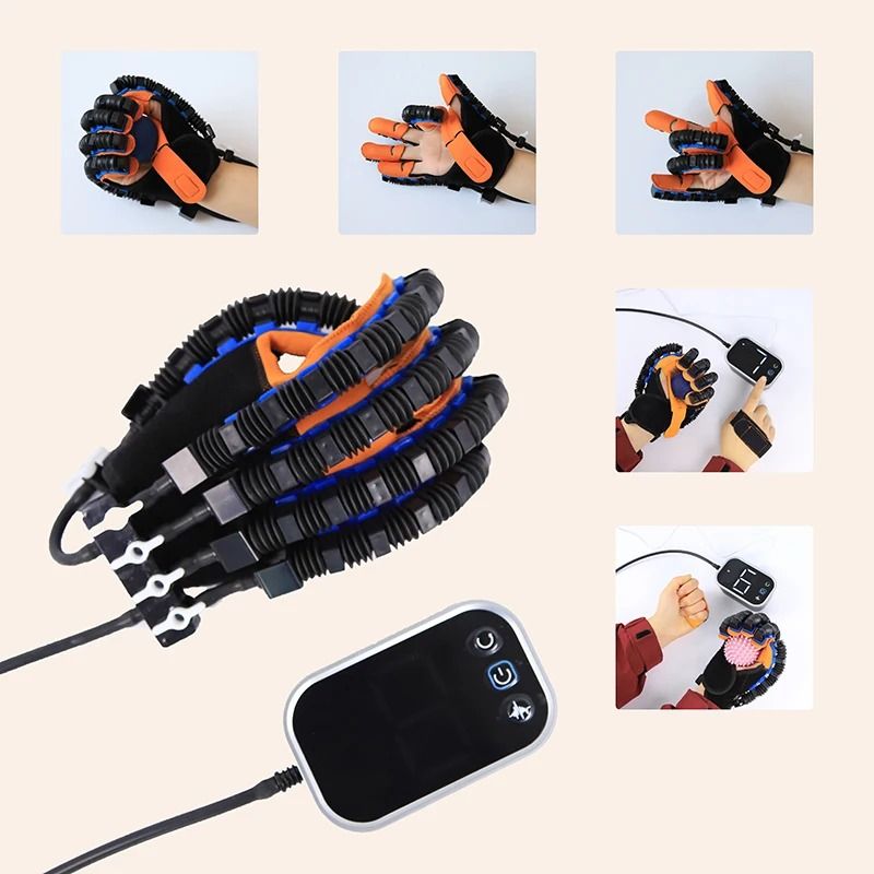 Hand Rehabilitation Robot Gloves for Stroke Recovery Finger Training and Exercise