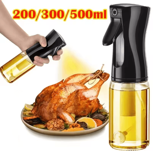 Oil Spray Bottle for Kitchen – 200/300/500ml Fine Mist Olive Oil Sprayer