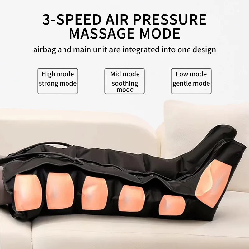 Foot Massage Boots, Air Pressure Leg Massager, Kneading Calf Deep Relaxation with Remote Control