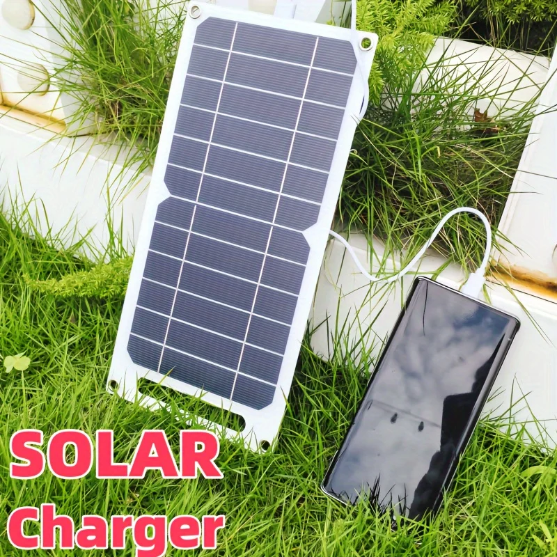 Portable 35W Sunpower Solar Panel, 5V USB Charger for Power Bank and Mobile Devices, Perfect for Outdoor Camping