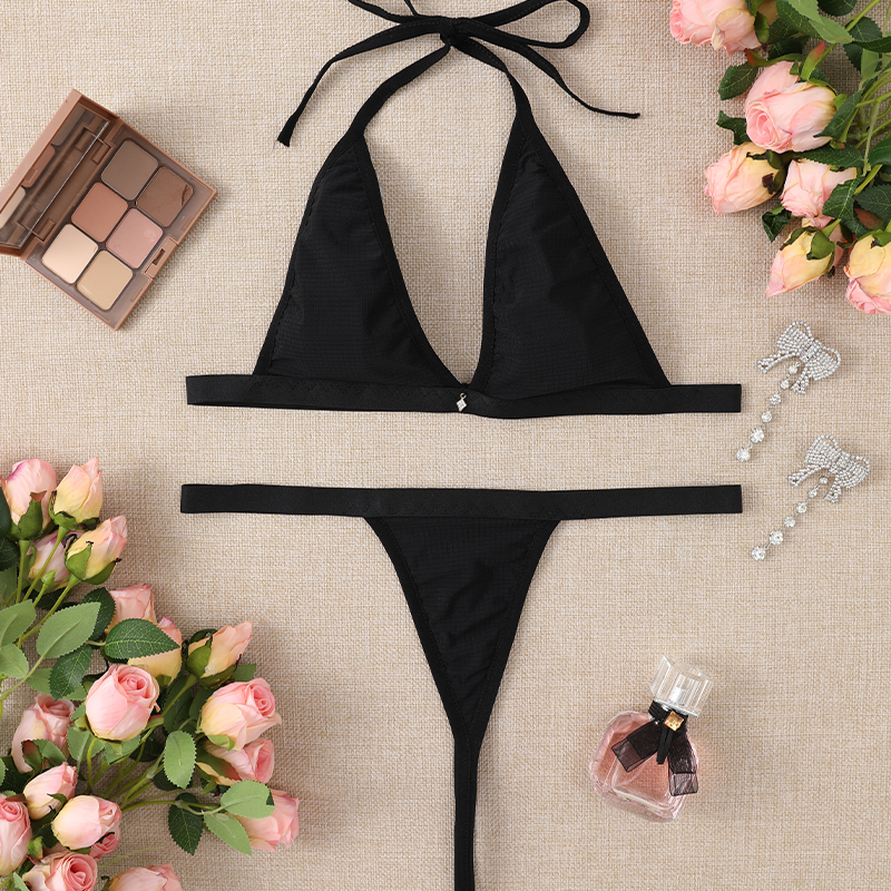 Women's Sexy Swimsuit Micro Bikini Thong Swimming Suit Set