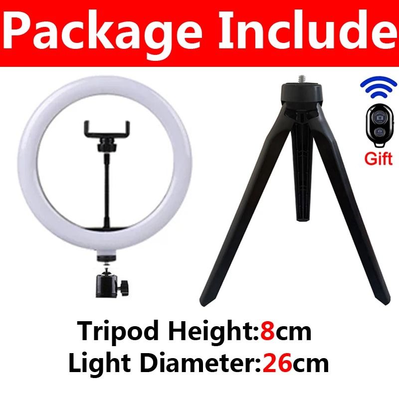 Professional High-Definition LED Studio Ring Light with Multi-Height Tripod and Bluetooth Control