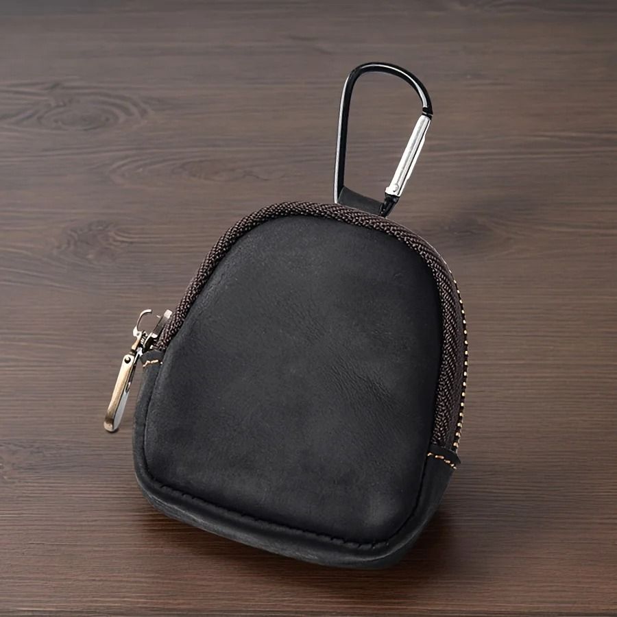 Retro Genuine Full-Grain Cow Leather Coin Purse