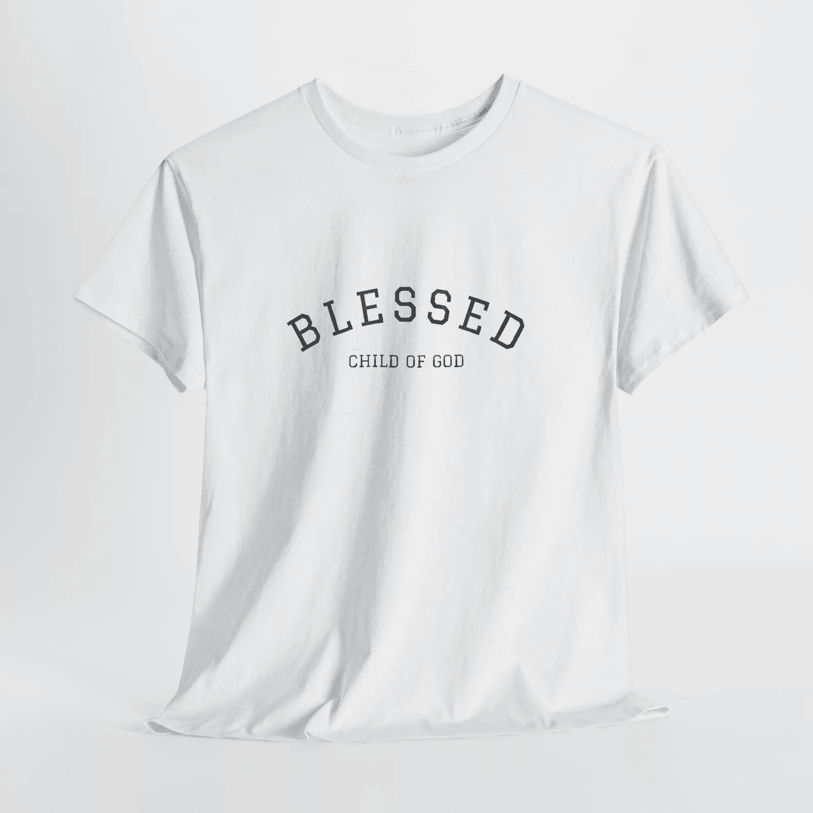 Blessed Child of God Shirt Christian Faith Tee Inspirational Religious Gift