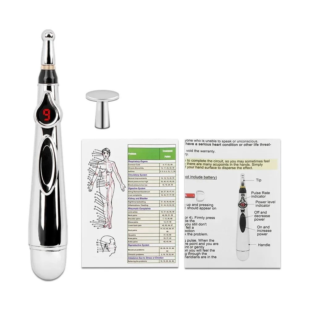 Electronic Acupuncture Massage Pen with Five Therapy Modes