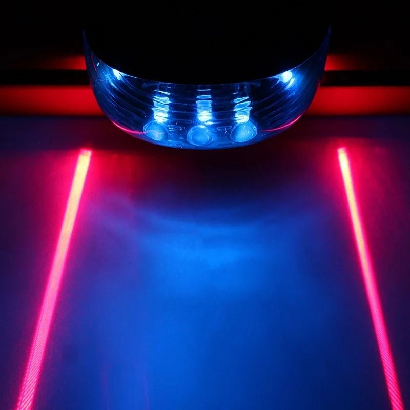 Bike LED Tail Light Laser Waterproof Bicycle Safety Warning Rear Light