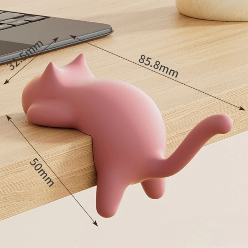 Cat Design Desk Bag Hook No Drill Table Hanger