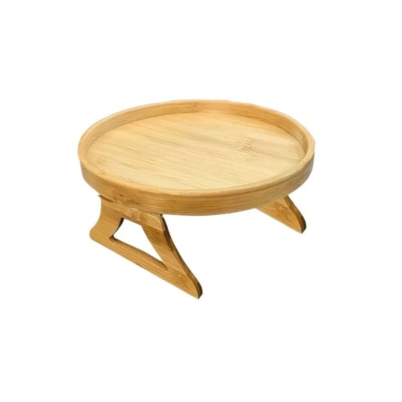 Professional Natural Wooden Foldable Sofa Armrest Tray