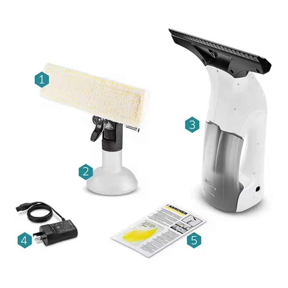 Window Glass Cleaner with Strong Suction and LED Power Display