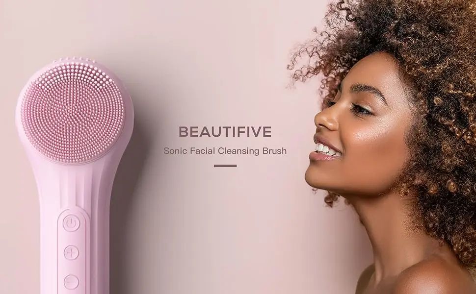 Sonic Waterproof Facial Cleansing Brush – Rechargeable Deep Clean Skin Care Tool