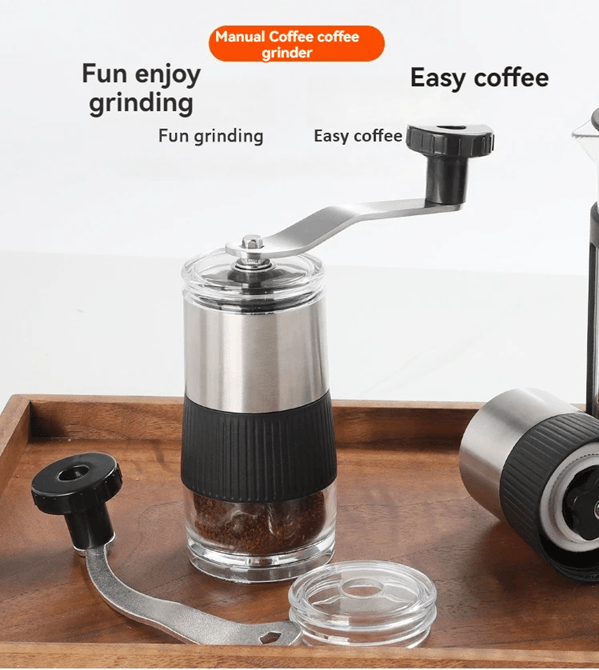 BrewMate Mini Manual Coffee Grinder with Ceramic Burr Core