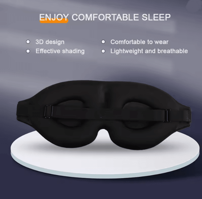 NightEase 3D Adjustable Light Blocking Sleep Mask