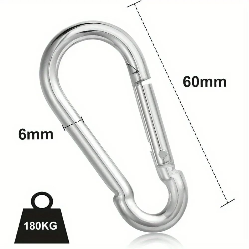 Stainless Steel Carabiner Clip Set