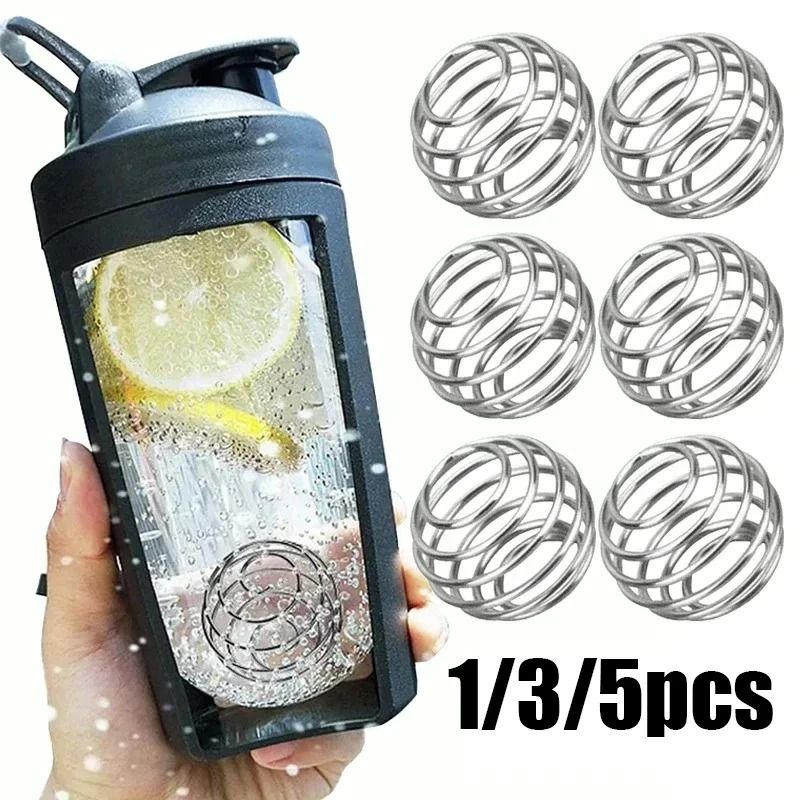 Stainless Steel Shaker Balls Protein Mixing Whisk for Sports Bottles and Shaker Cups