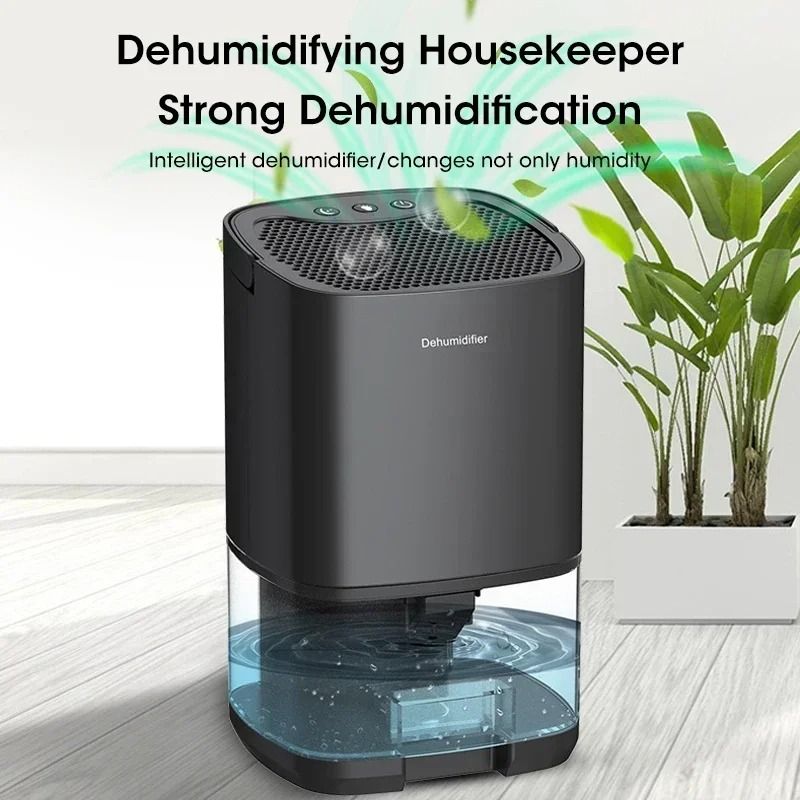 Portable Quiet Air Dehumidifier with Deodorizer for Bedroom Office and Kitchen