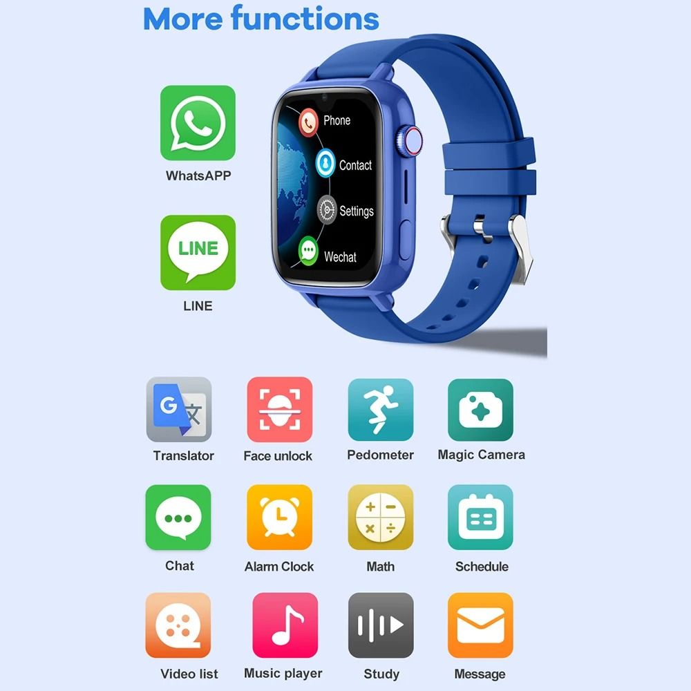 4G Kids GPS Safety & Communication Smartwatch