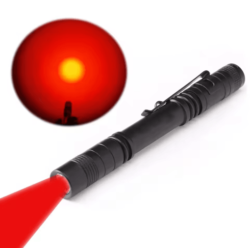 Red Light Penlight for Night Vision, Camping & Outdoor Precision Tasks