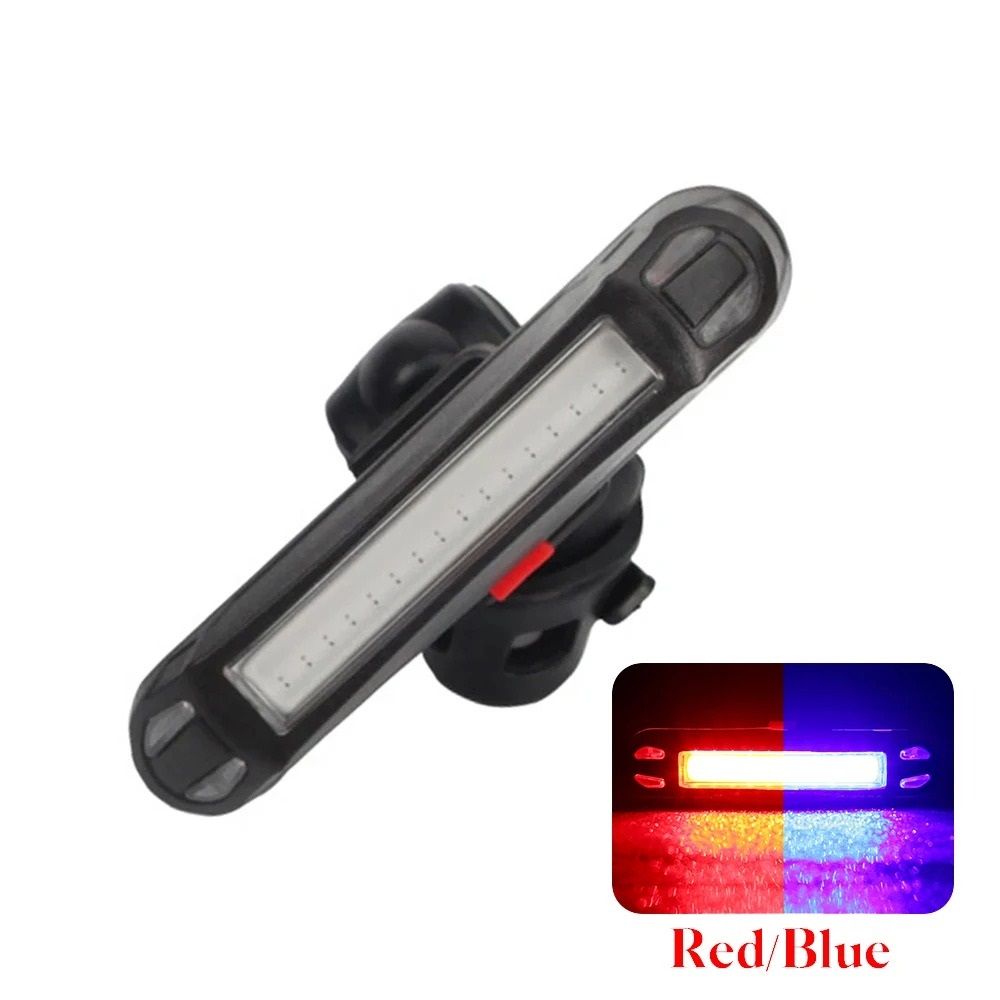 USB Rechargeable Bike Tail Light LED Bicycle Rear Safety Warning Lamp