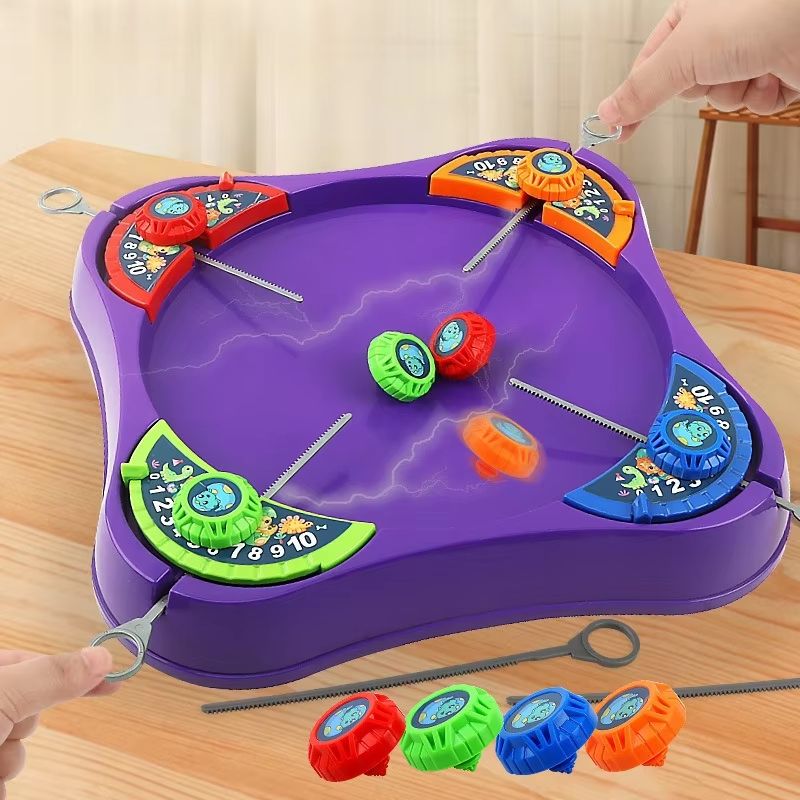 RapidSpin Plastic Spinning Top Launcher Toy - High Performance Battling Gyro Game