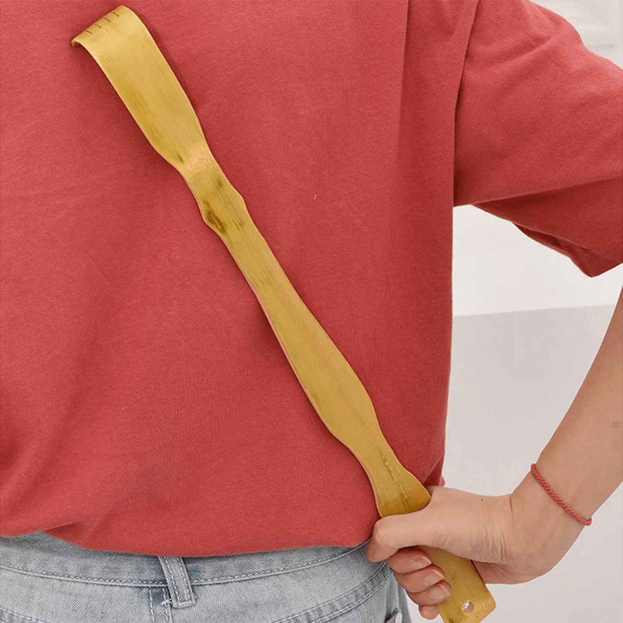 Bamboo Back Scratcher Massage Stick Long Handle Body Massager