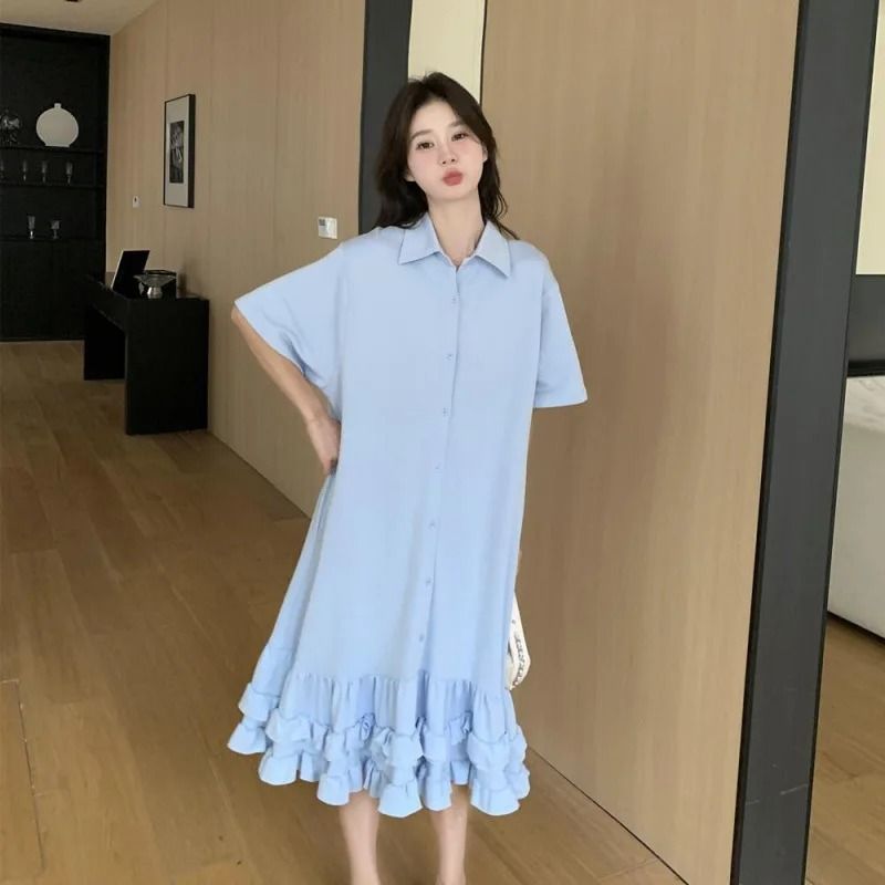 French Sweet Loose Maternity Summer Dress