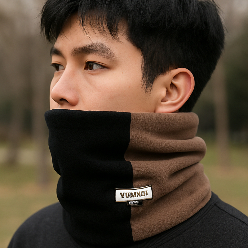 Winter Women Warm Neck Warmer Fleece Scarf Face Mask Thermal Windproof Neck Cover Ideal for Outdoor Sports