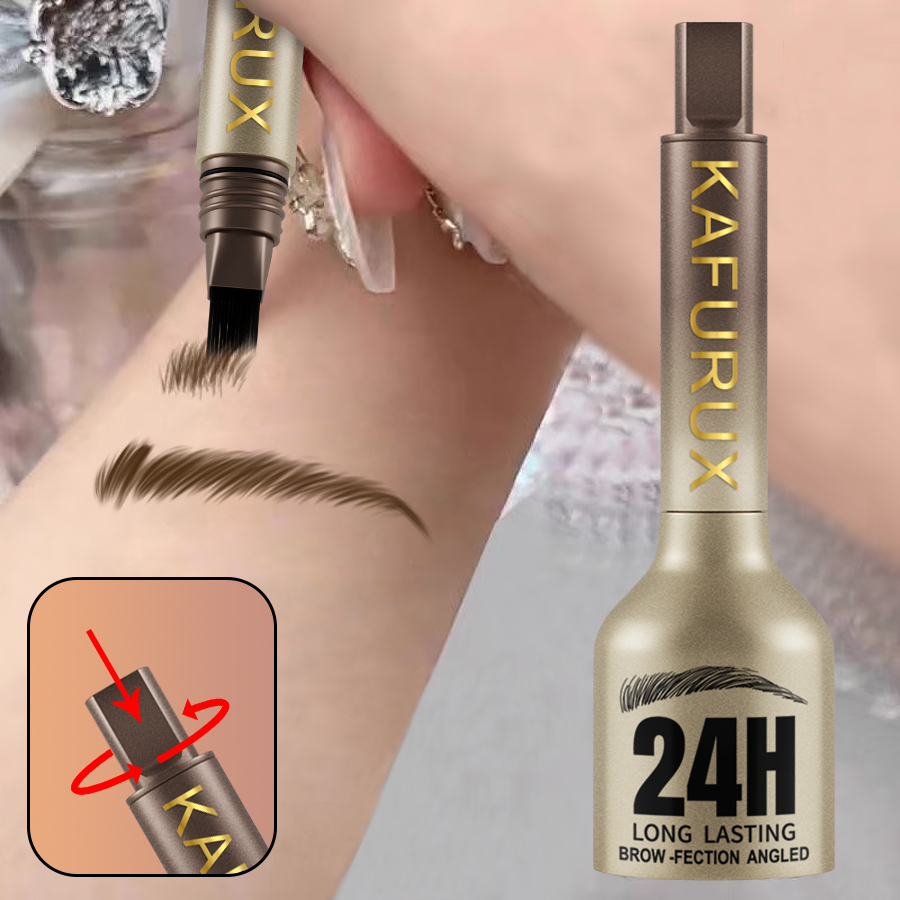 Long Lasting Eyebrow Pencil Hairling, Waterproof Anti-smudge, Large Brush, Natural Wild Eyebrow Enhancers Cream
