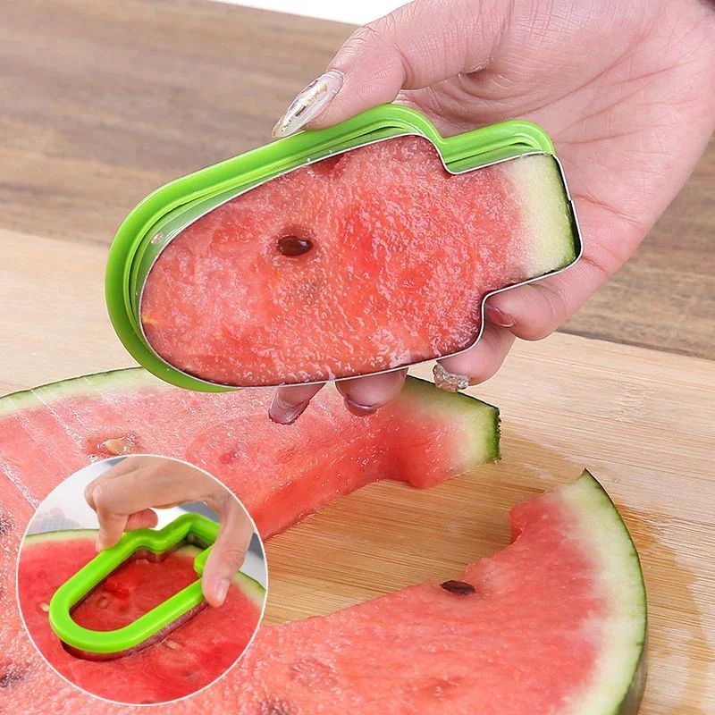 Creative Watermelon Popsicle Cutter Mold – Fun Fruit Cutter Shapes & Watermelon Slicer Tool