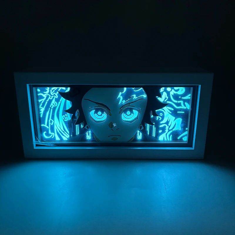 Demon Slayer Anime 3D LED Light Box Tanjirou Night Lamp for Bedroom Decor