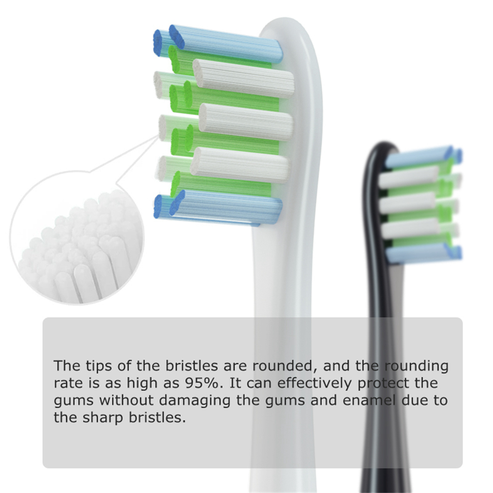 Soft DuPont Replacement Brush Heads Compatible with Oclean Sonic Electric Toothbrush