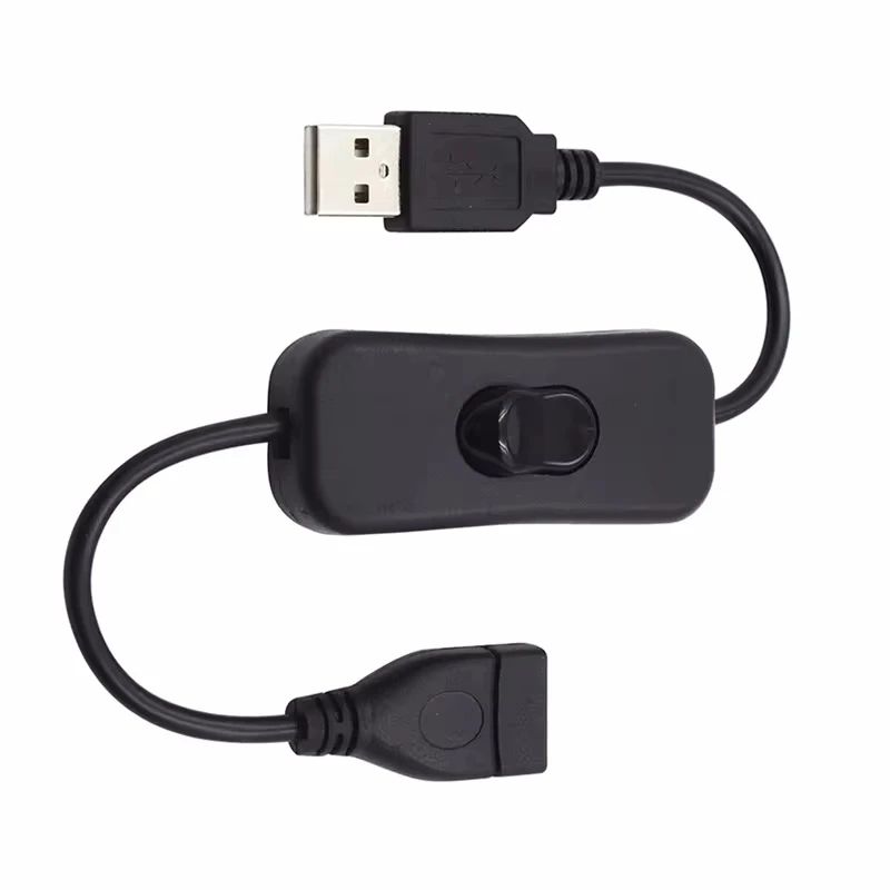 USB Power Extension Cable with On/Off Switch – Compact Inline USB Switch for LEDs & Gadgets