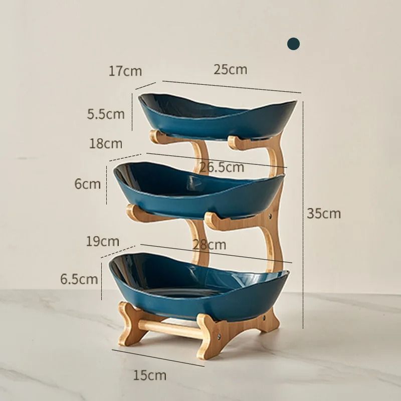Elegant Multi-Layer Fruit Plate – Creative Modern Snack Dish & Cake Stand