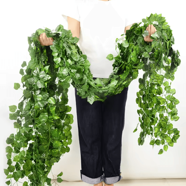 2.1M Artificial Ivy Garland Realistic Hanging Vine Greenery for Wall & Event Decor