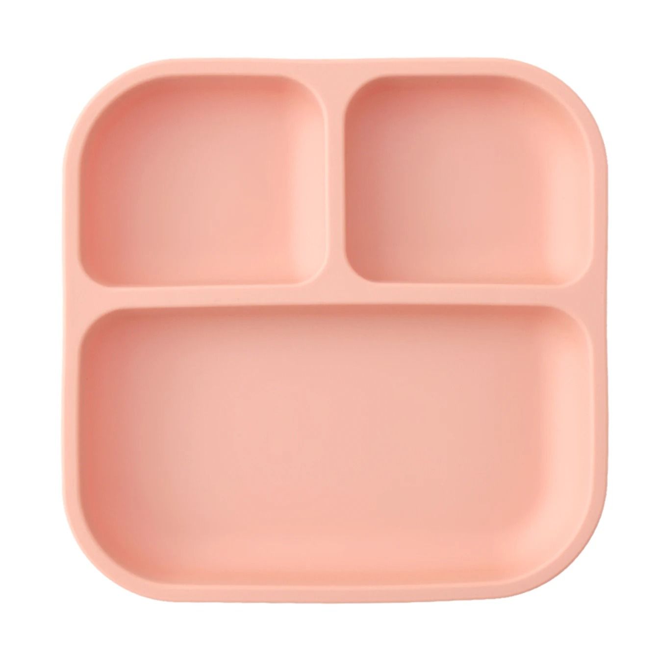 Divided Square Kids Silicone Suction Plate