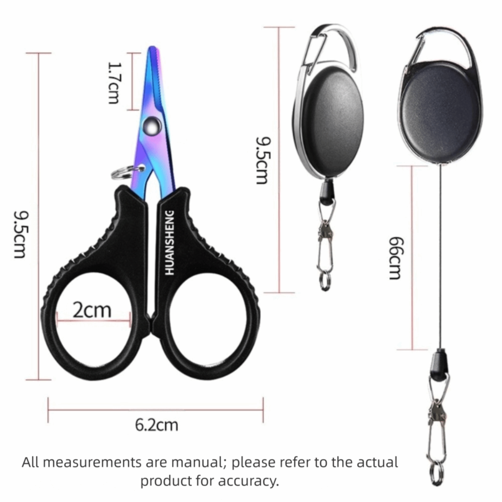 Fishing Scissors Set, Heavy-duty Line Cutter, Durable Stainless Steel Fishing Tackle for Carp Fishing