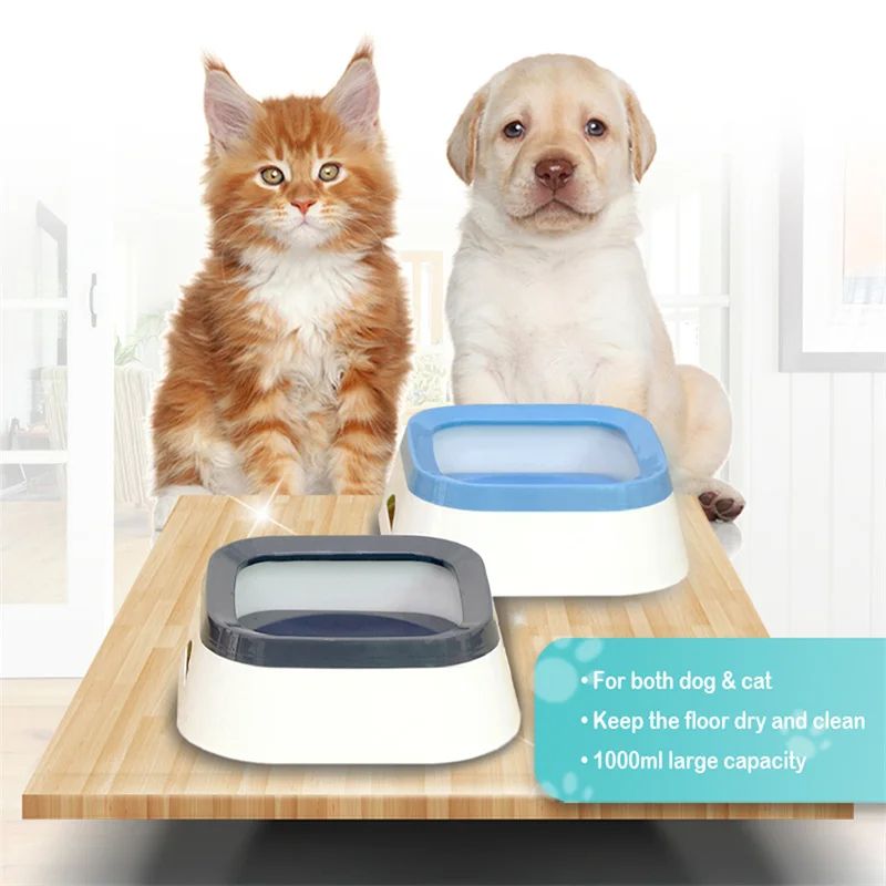 Anti Splash Water Bowl for Dogs, Large Capacity Dog Waterer & Drinking Bowl for Puppies, Cats & Pets, Spill-Proof