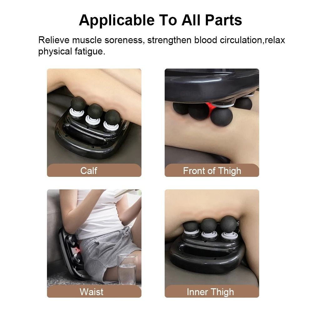Deep Tissue Percussion Fascia Gun with Six Interchangeable Heads